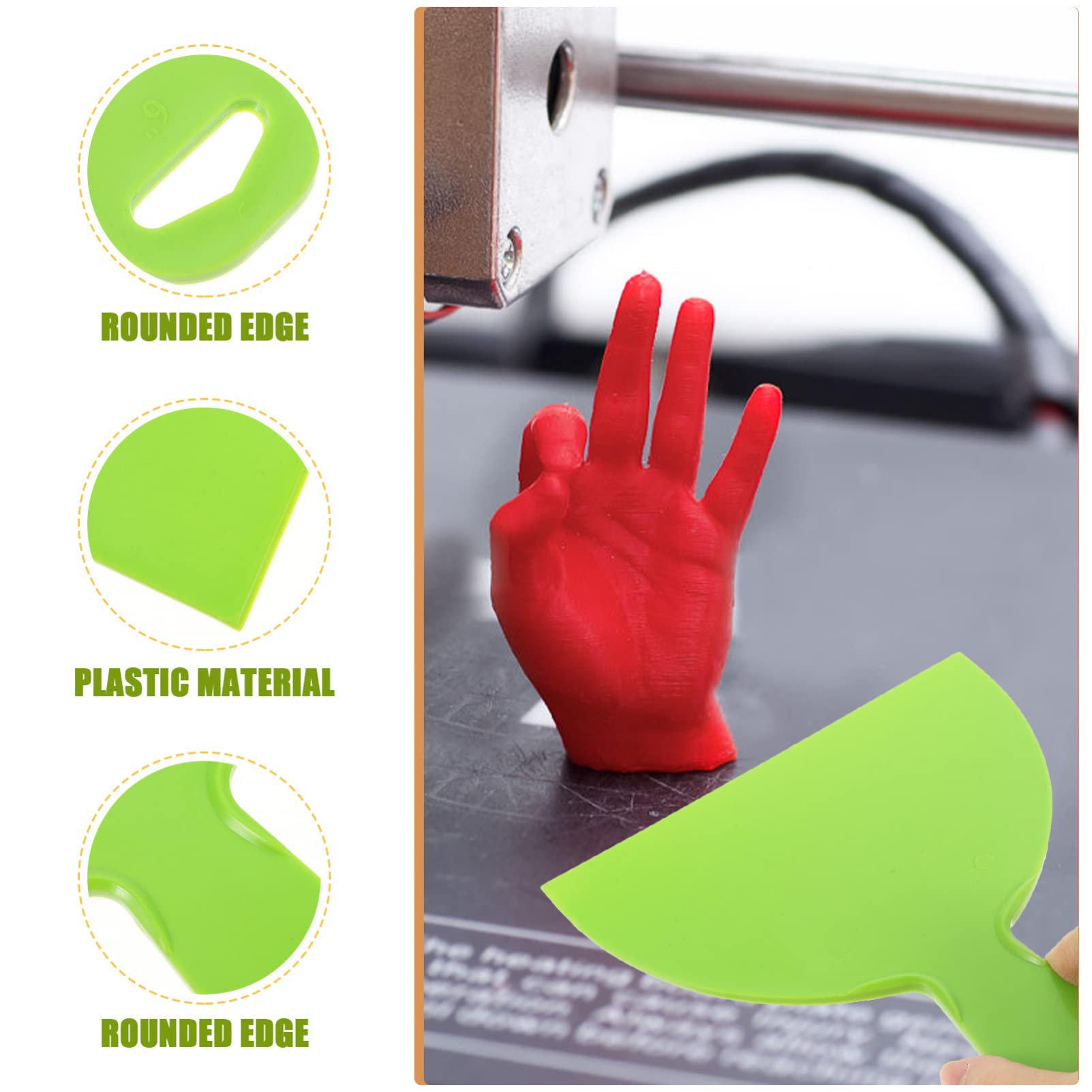 High-Quality 3D Printer Tool Removal Scraper Kit, 3 Types Of Sharpened Blades And Sizes, 3D Printer Scrapers For Fast Separation Large Medium Small Models, Great 3D Printer Accessories Gifts