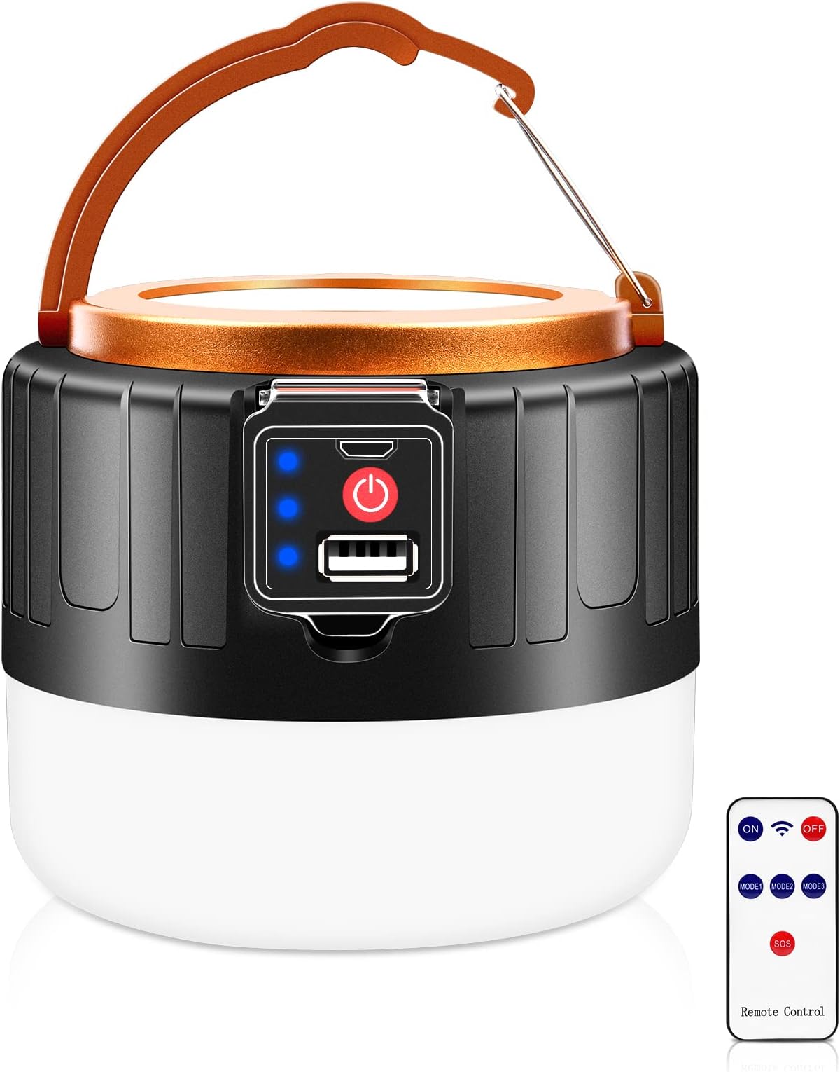 Flintronic Solar Camping Lantern, 1000LM Remote Control, 5 Modes Waterproof Tent Light, Suitable for Hiking, Fishing, Hunting