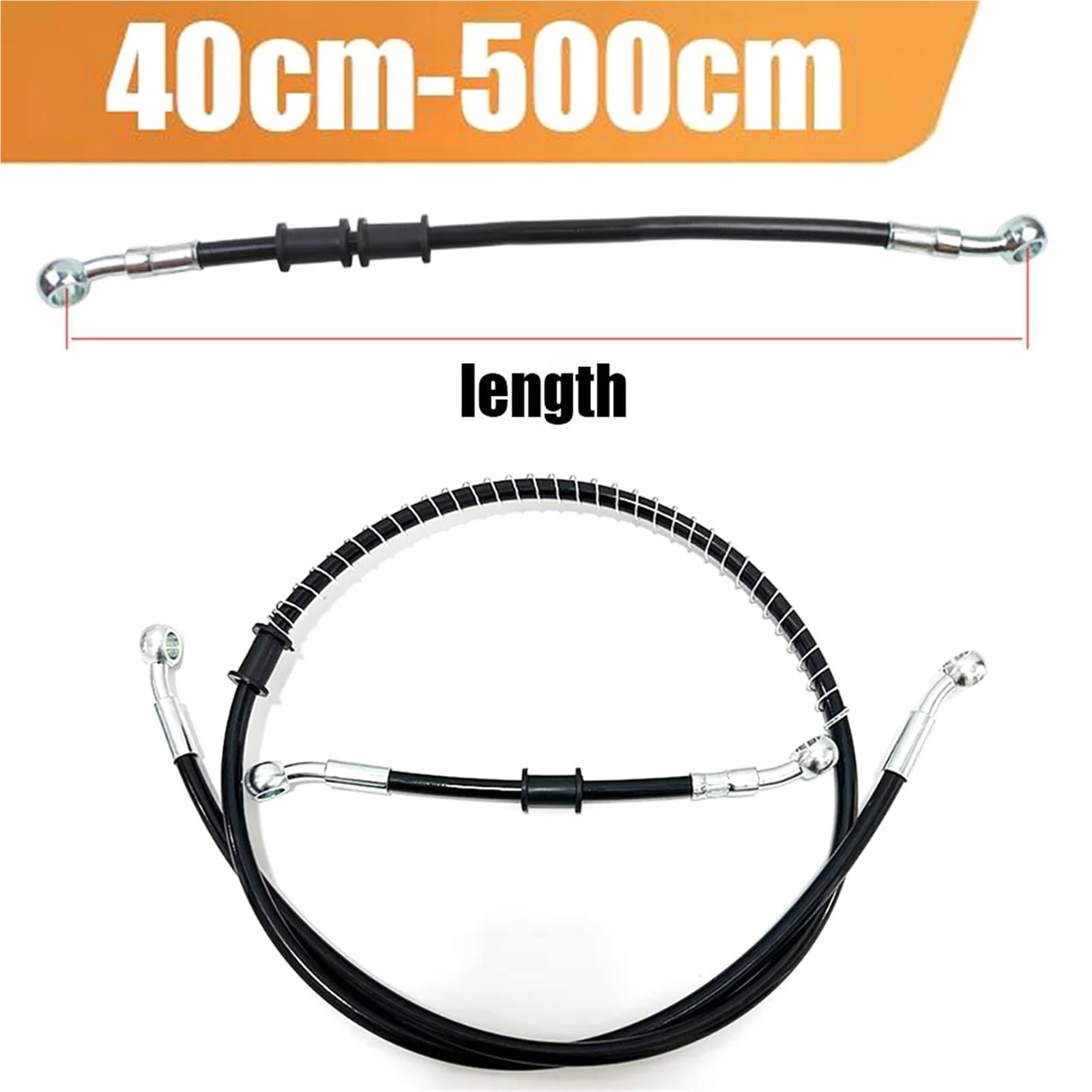 Moto Tubo freno 28°-28° Pompa Freno A Disco Anteriore E Posteriore Per Moto Frizione Tubo Flessibile Olio Idraulico In Acciaio Inossidabile Accessori 40cm-500cm | 330cm