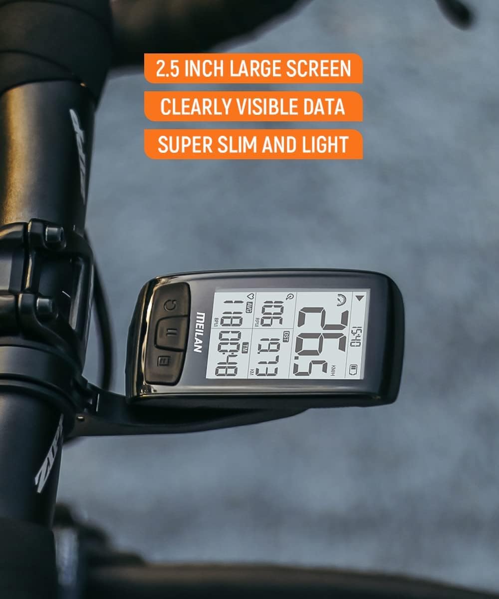 MEILAN Blade Bike Computer and C5 Heart Rate Monitor Speed and Cadence Cycling Computer : Sports & Outdoors