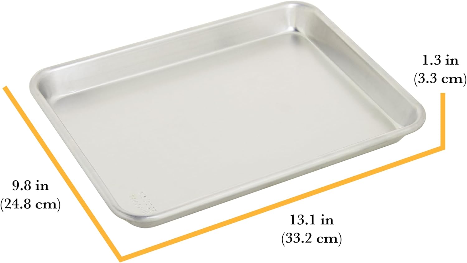 Chigcago Metallic Recyled Aluminum Medium 10x15 Baking Sheet, Made From Recylced Aluminum, Perfect For Roasting Vegetables, Baking Cookies, Making One Sheet Meals (Pack of 2)