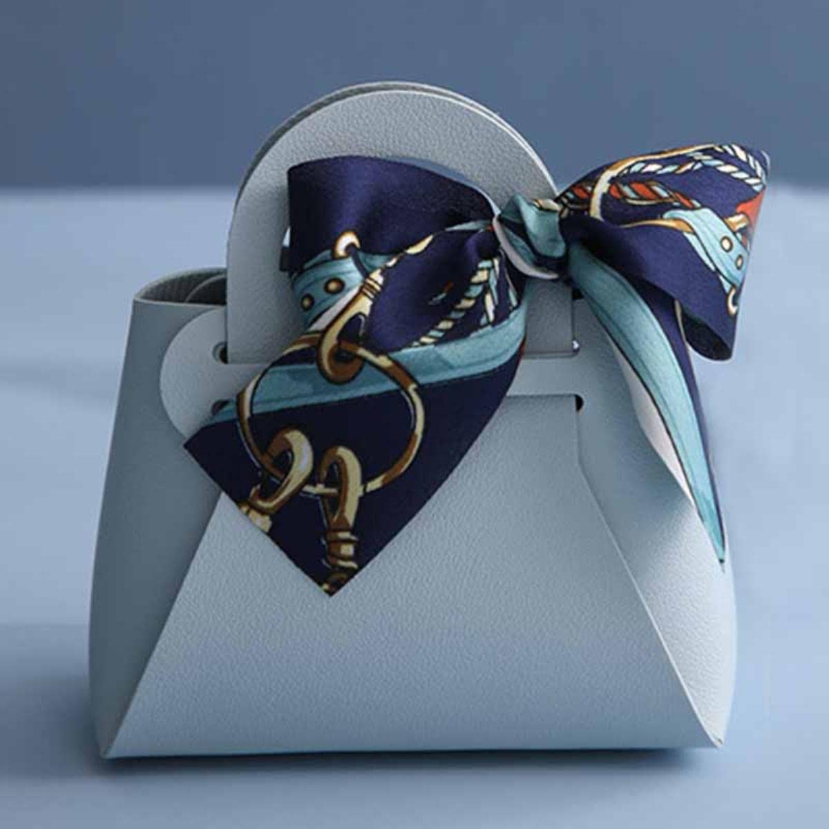 12 Sacs Cadeaux En Cuir PU Réutilisables - Avec Ruban Et Poignée - Pour Bonbons, Dragées - Mariage, Baptême, Anniversaire - 2