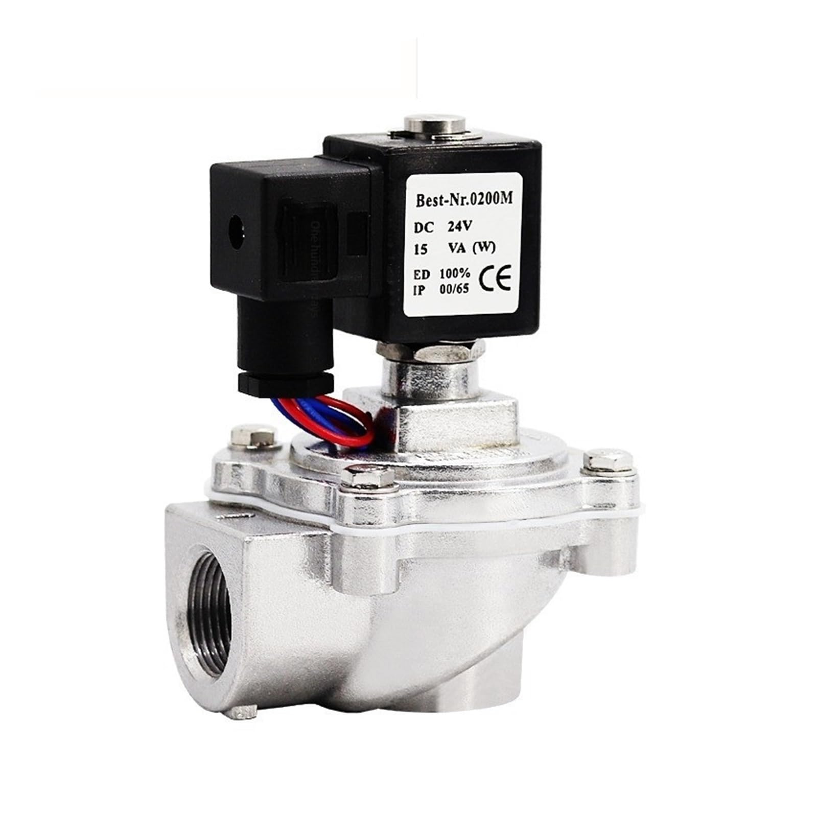 Électrovanne à impulsion DN20 haute performance DMF-Z-25 24V en angle droit