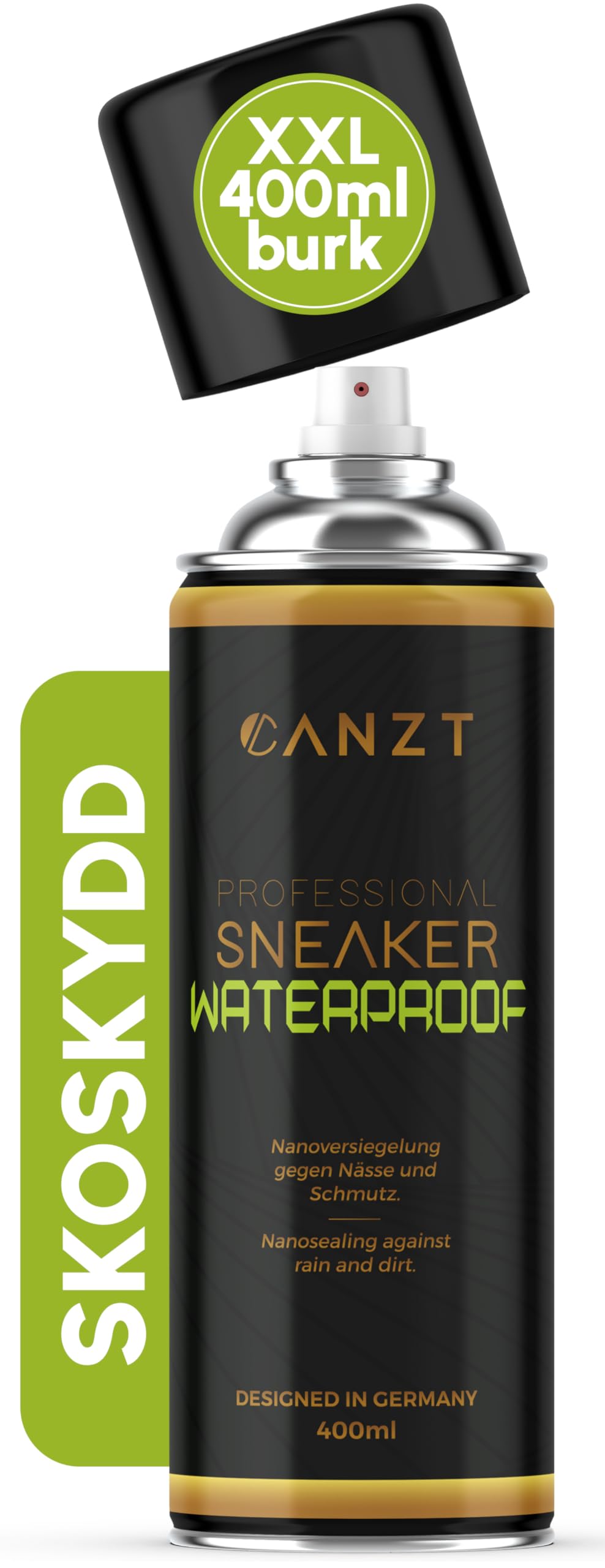 Impregneringsspray för skor 400 ml â VattentĂ€tt skydd för sneakers, mocka, nubuck, lĂ€der & textil â Osynligt flĂ€ck- & regnskydd
