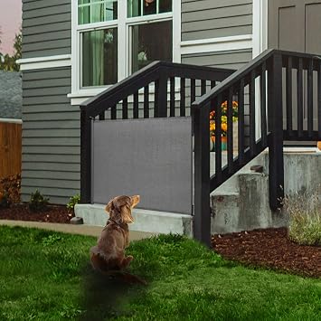 EasyBaby Extra Wide and Extra Tall Retractable Baby Gate Extends up to 71 Wide, 39.3 (100cm) Tall, Grey/Pet Retractable Gates for Stairs, Doorways, Hallways, Indoor and Outdoor