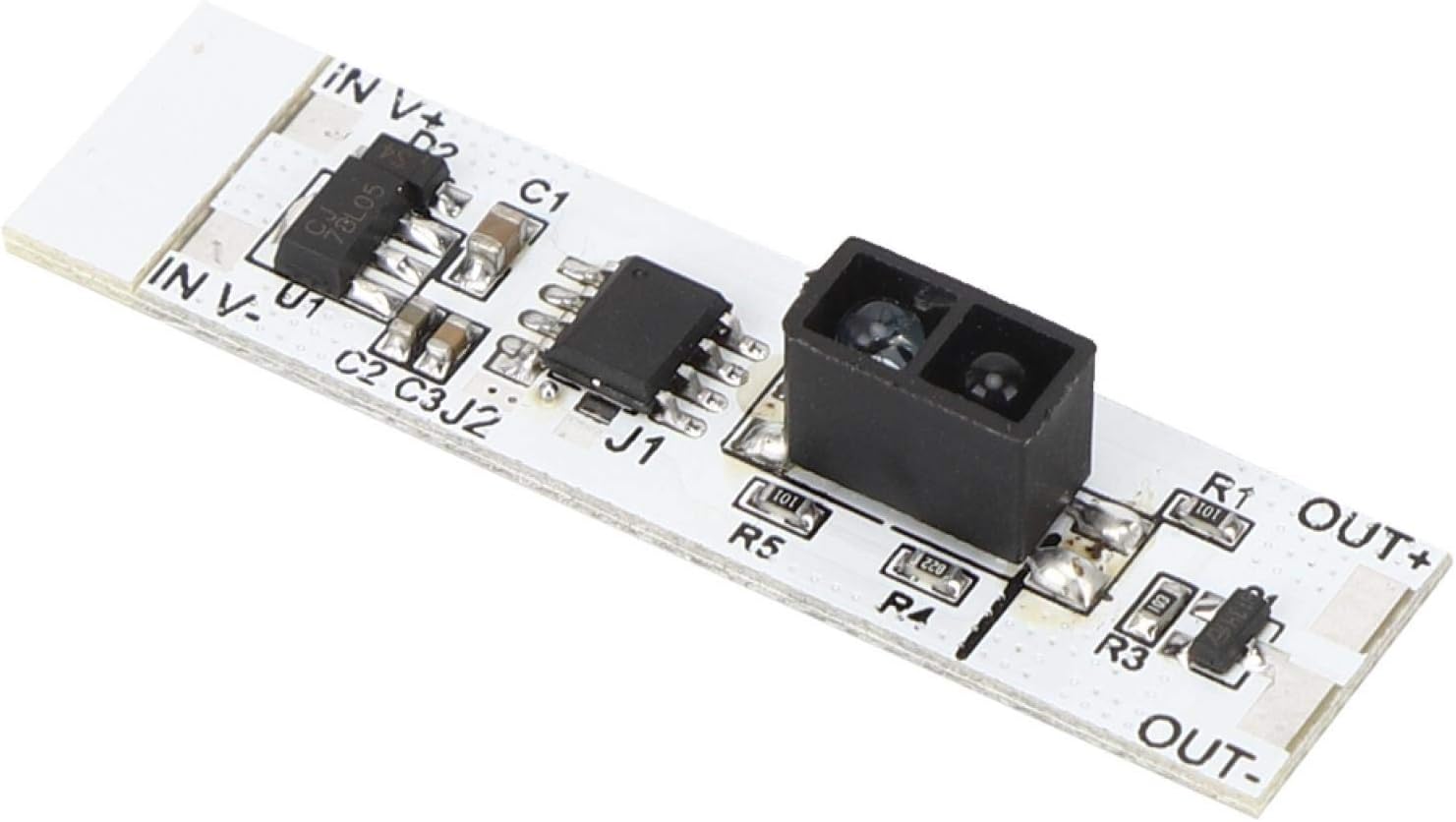 High Sensitivity Firm Induction Sensor Switch Module Infrared Reflection Sensor Switch Module DC 5V-12V Stable 72W Load for LED Cabinet Lamp Industrial