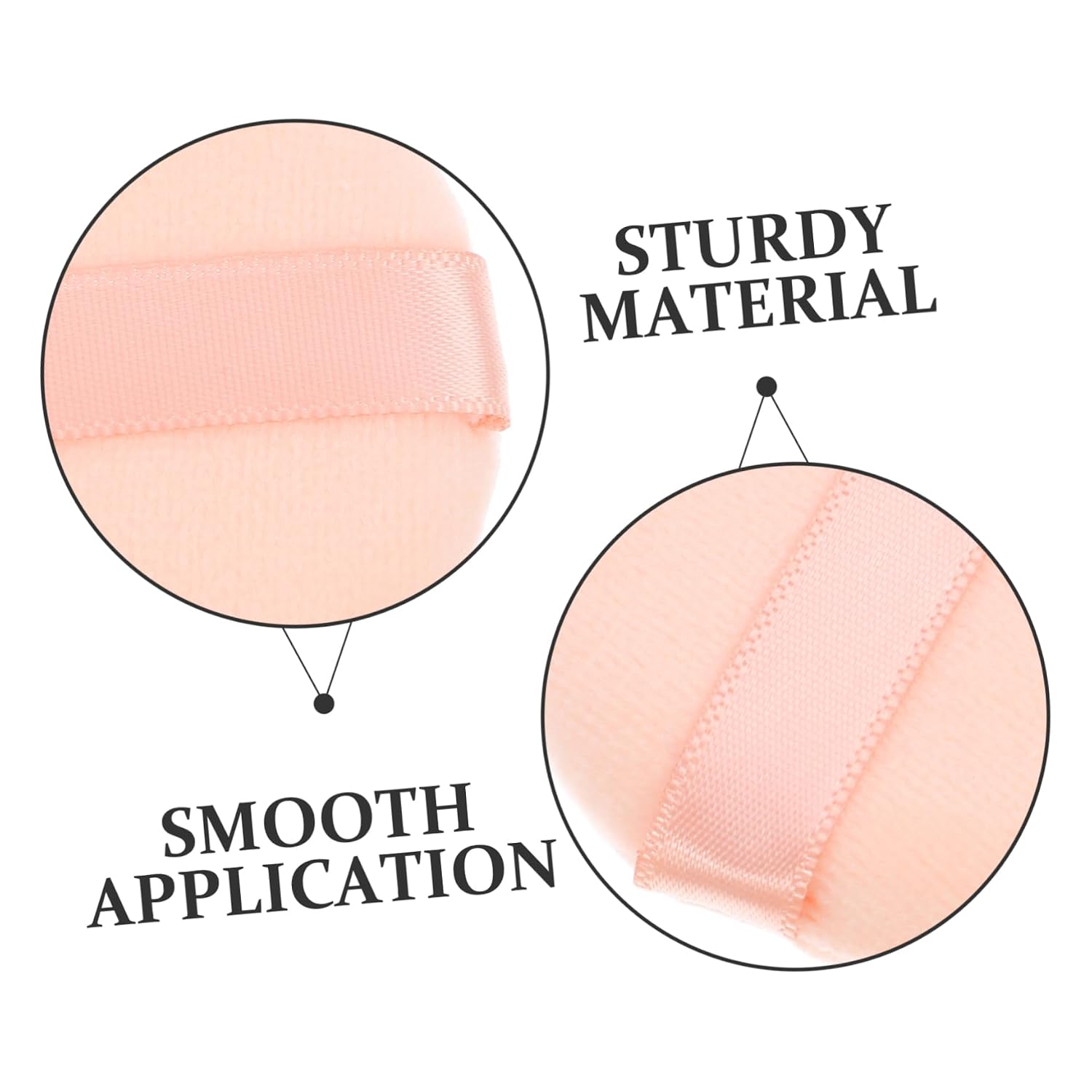 16pcs Luxurious Cotton Flocked Makeup Puff Face Powder Pads for Setting Powder Makeup Tools