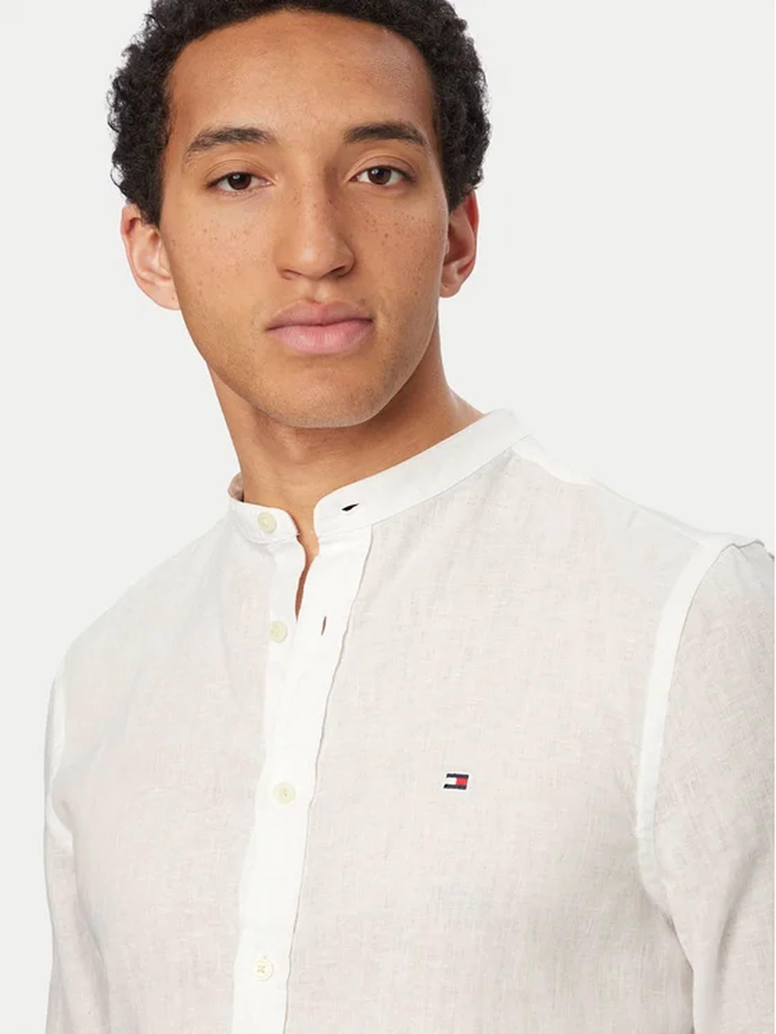 Tommy Hilfiger Camisa de hombre de lino MW0MW39271 8721289878440 – XXL