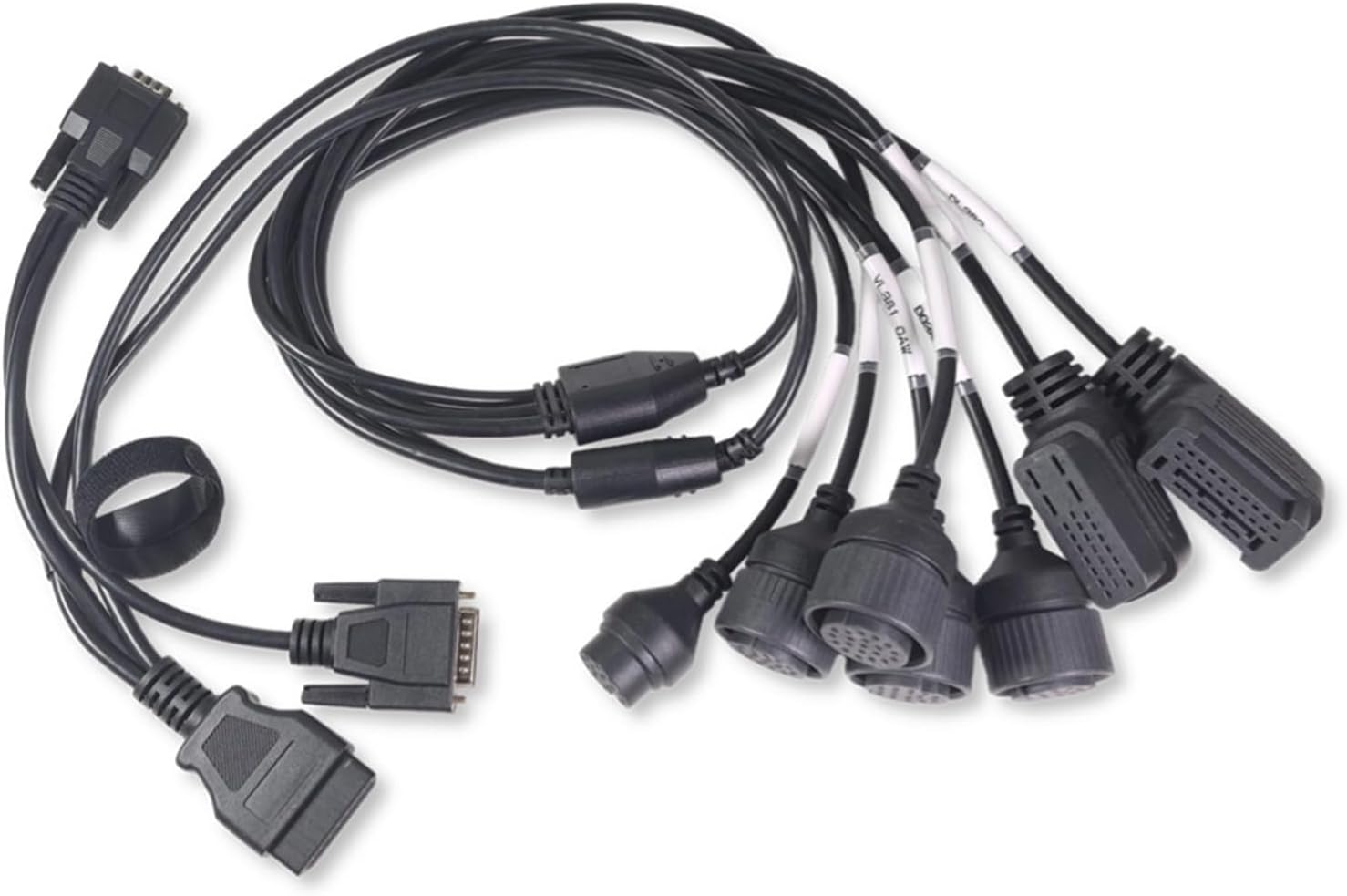 VAG Gearbox Adapter 120CM 9in1 Test Cable 12V DC Data Cable for VAG DQ250 DQ200 DQ380 DL382 DL501 VL300 VL381 Upgrade