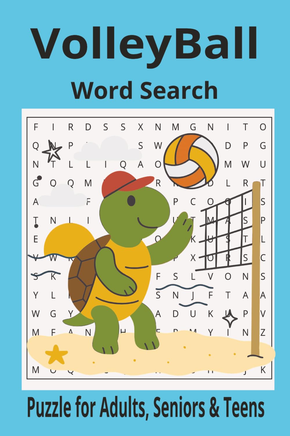 VolleyBall word search puzzle book: Word Search with Easy to Read Print about Volleyballs, Volleyball lover, Volleyball net and More | 6x9 inches, 110 ... Gift for Vacations, Holidays and Free Times