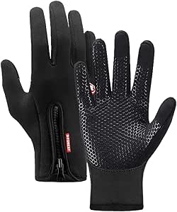 Opard Pekskärmshandskar cykelhandskar utomhussport vinterhandskar varma vindtäta halkfria lämpliga för vinter höst vår