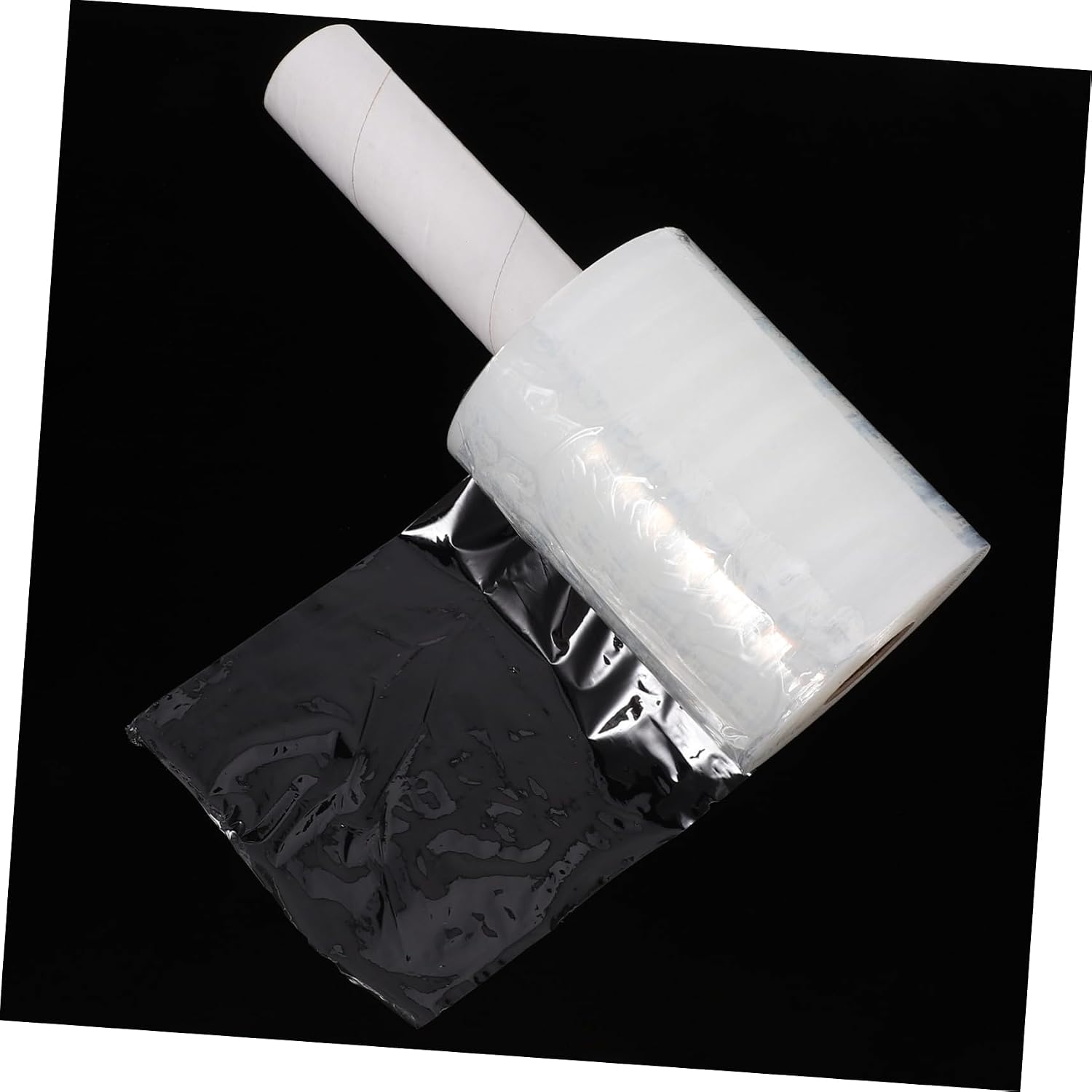 1 Roll Handheld Stretch Film with Handle Transparent Industrial Stretch Wrap for Securely Packaging Moving and Storing Furniture Easy Grip and Versatile Packing Wrap
