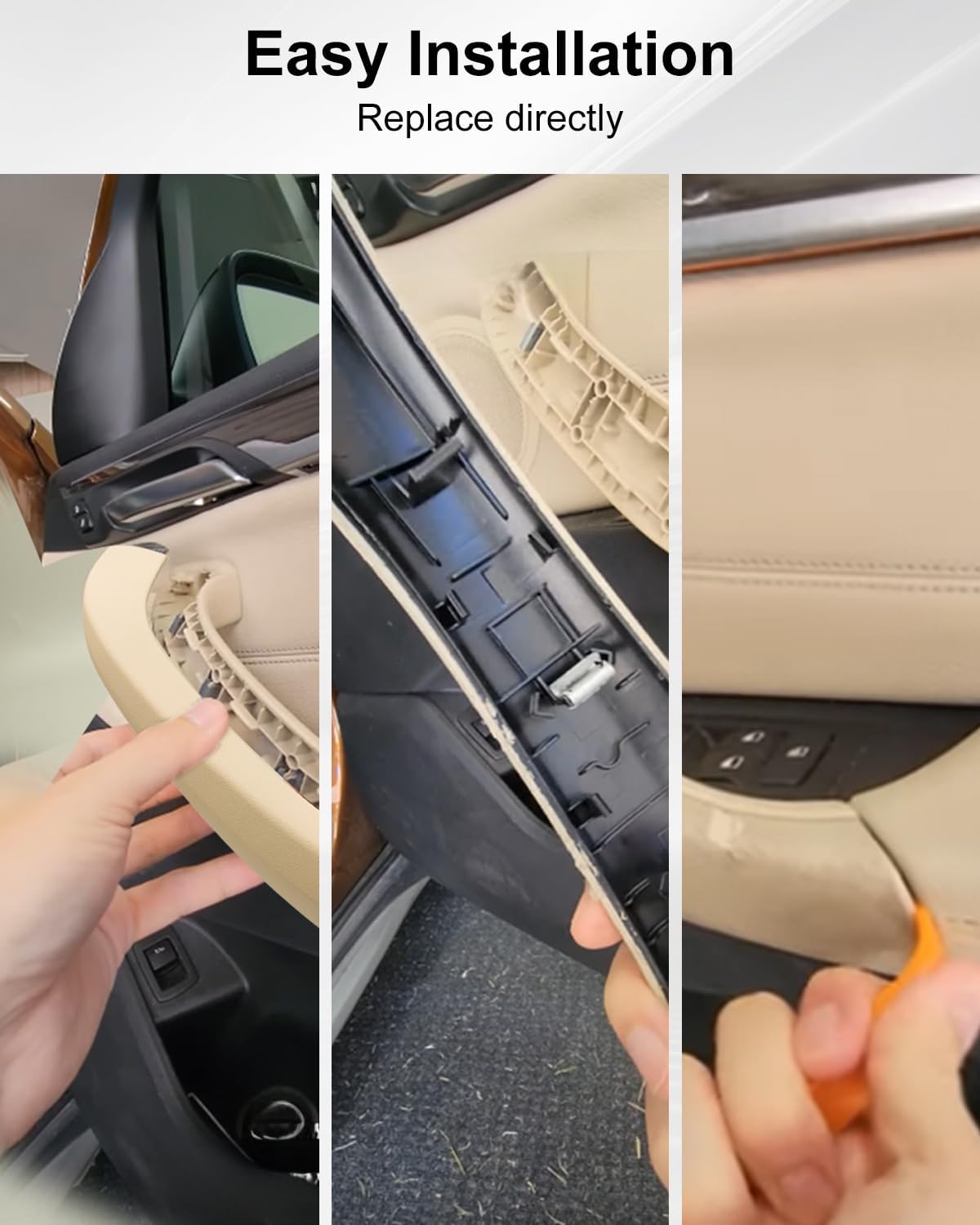 Door Handle Covers Fit for BMW X3 G01 X4 G02 F97 F98 2018 2019 2020 2021, Door Pull Handle Cover Right Passenger Side Beige