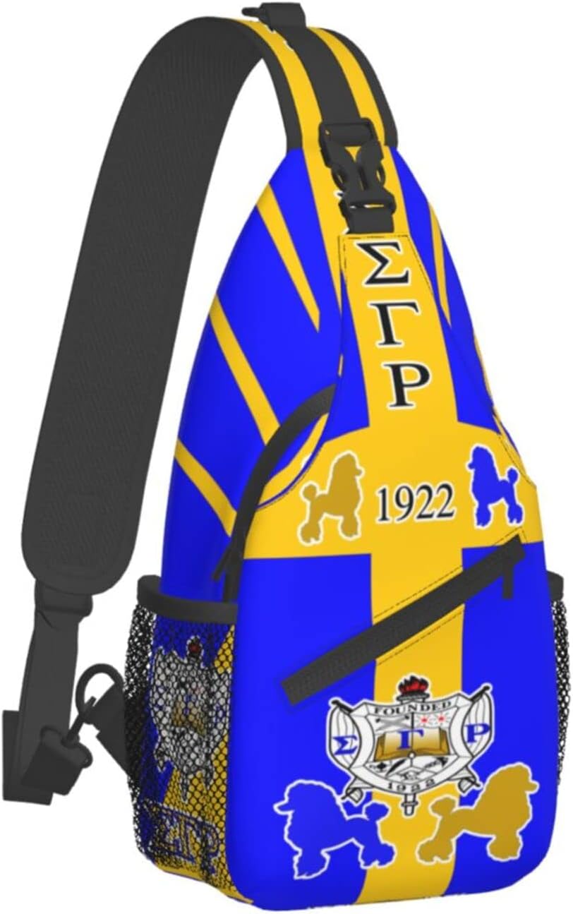 EmiyrtnSigma Gamma Rho Crossbody Bag, Outdoor Travel Shoulder Bag, Sigma Gamma Rho Gift, Sigma Gamma Rho Backpack
