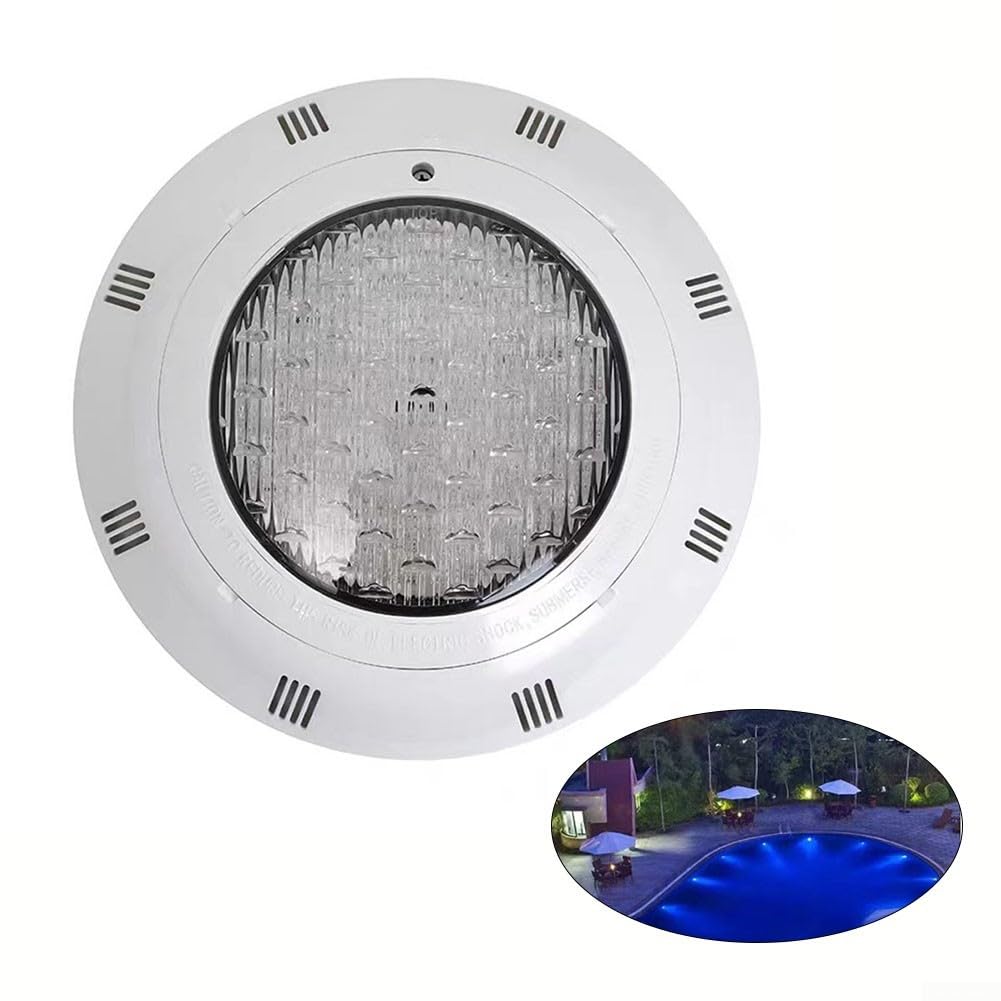 Oświetlenie basenu RGB z pilotem zdalnego sterowania do projektów oświetlenia basenu, klasa IP68, kąt świecenia 120 stopni (18 W)