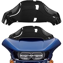 13" Windshield for Harley Davidson Touring Road Glide CVO FLTRX/FLTRXS/FLTRK/FLTRU/FLTRUSE 2014-2022 Windscreen Air Deflector, Black
