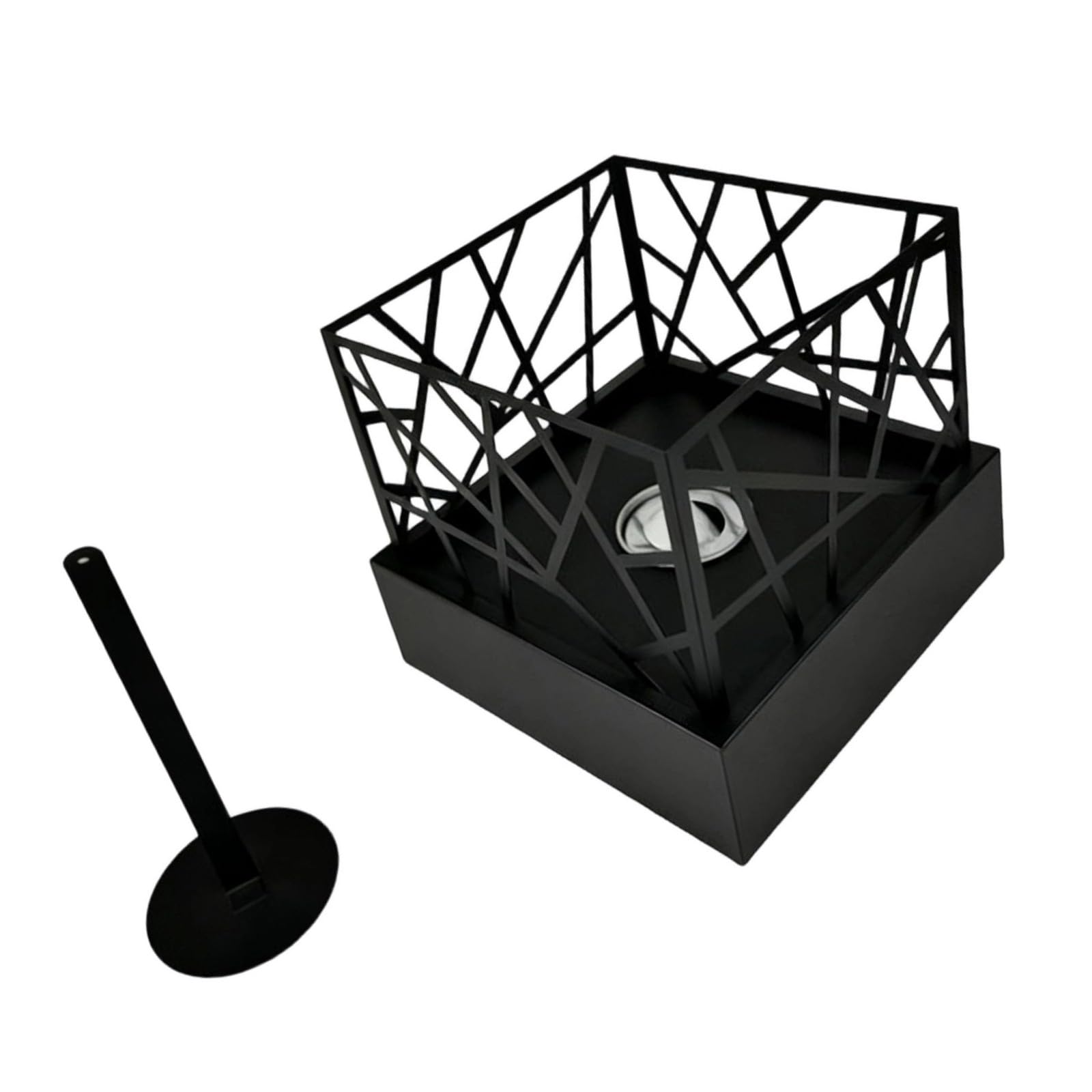 Calentador De Alcoholes Que Quema Llamas Diseño Compacto Metal Aparato Calefacción Interior Eficiente para Decoración para Sala Estar Estufa Alcoholes Moderna