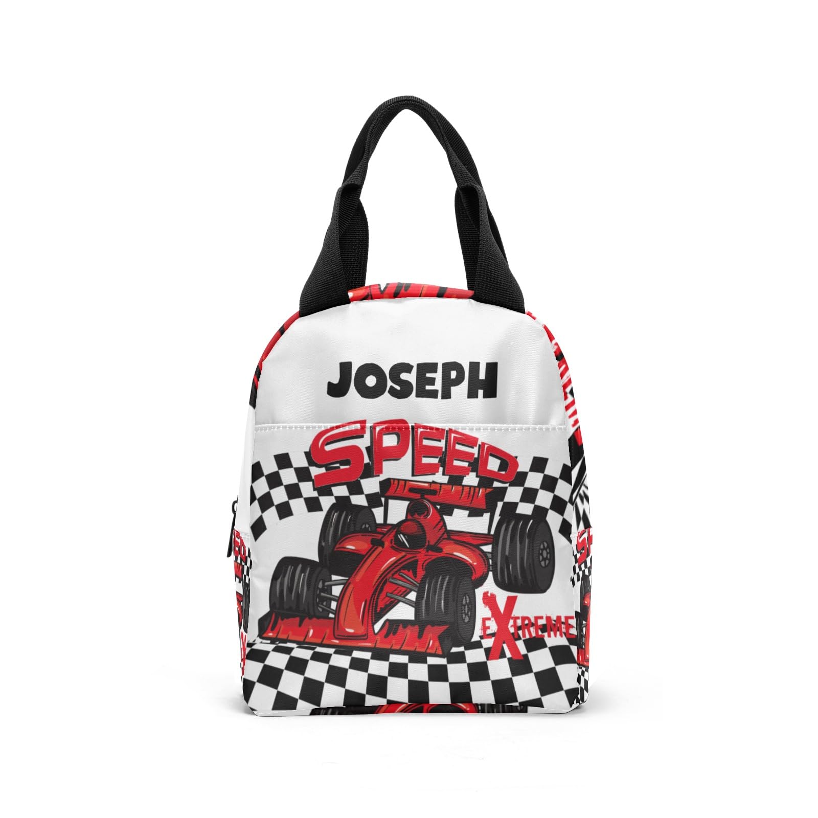 YUKILUKA Speed Race Car Lunch Box Cooler Bag,Perfect for Adult Girls Travel Picnic,Office,Working