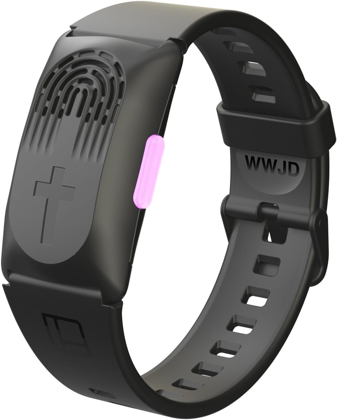 LIAISE Wearable Audio Wrist Band, WWJD Bracelet, 300 Curated Verses from NIV, Christian Bracelet with Rechargeable Speaker, Electronic WWJD Bracelet