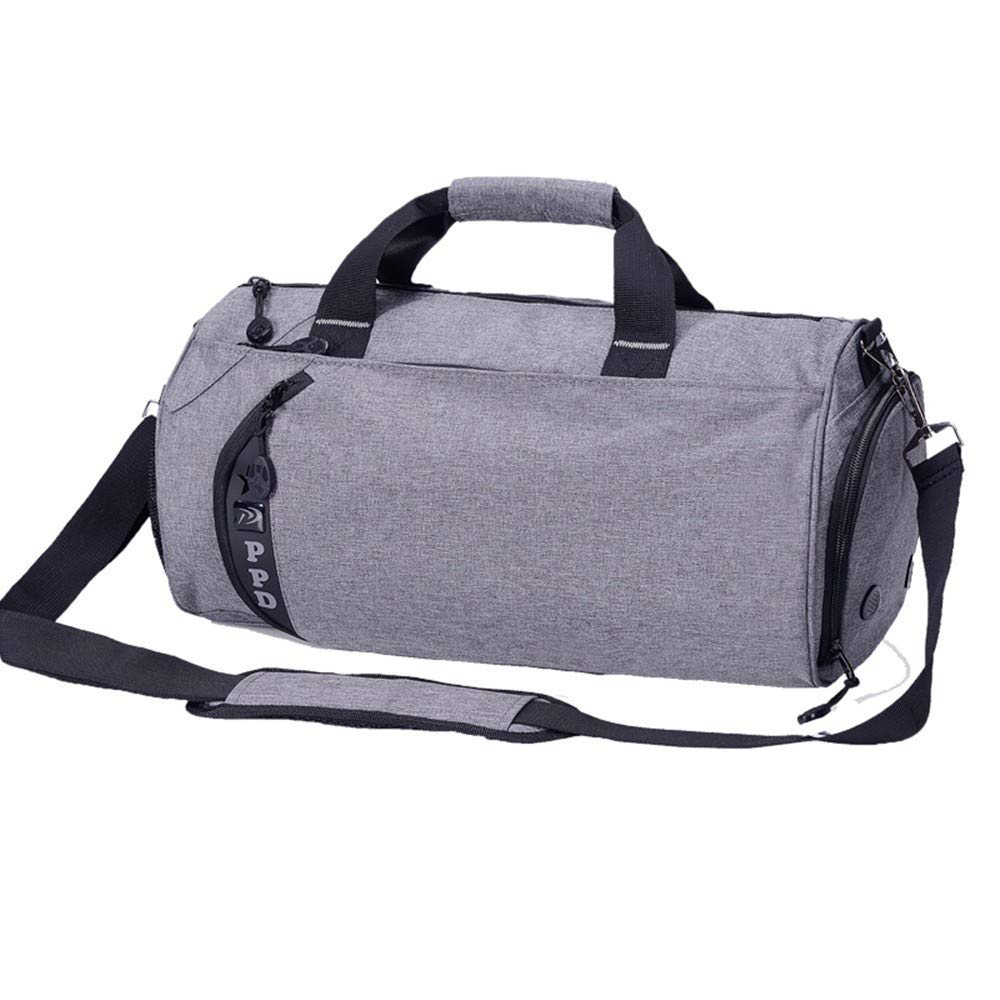 Cucsaistat Fitness Bag Training Bag Sports Bag Wet And Dry Separation Backpack Shoulder Bag   Slung Waterproof Basketball Bag Gray