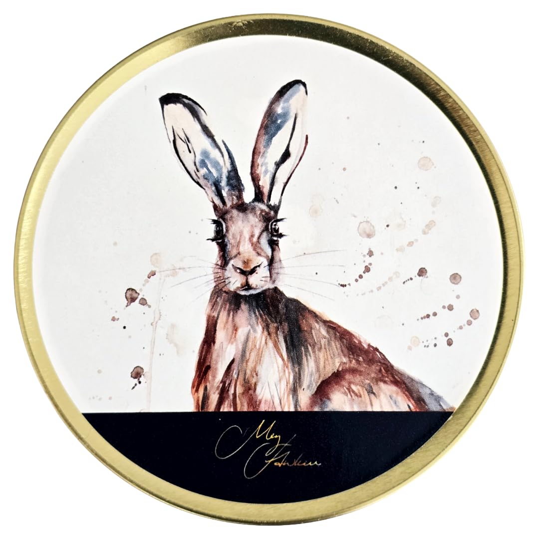 Simpkins - Meg Hawkins - Hare Tin with Mixed Fruit Drops - Travel Sweets 175g - Pack of 2 in Premier Life Store Box