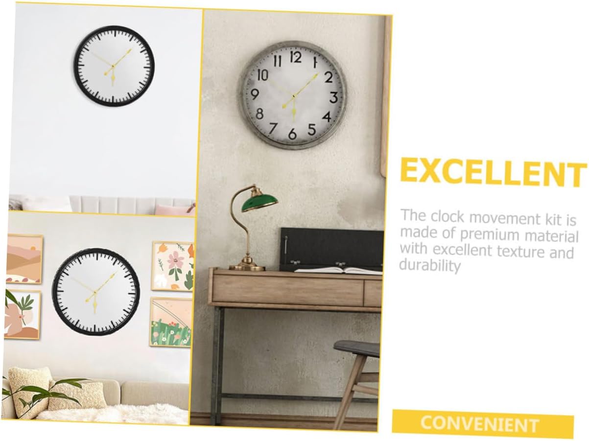 DOITOOL 6sets Clock Movement Kit Silent Clock Mechanism Replacement for and Design