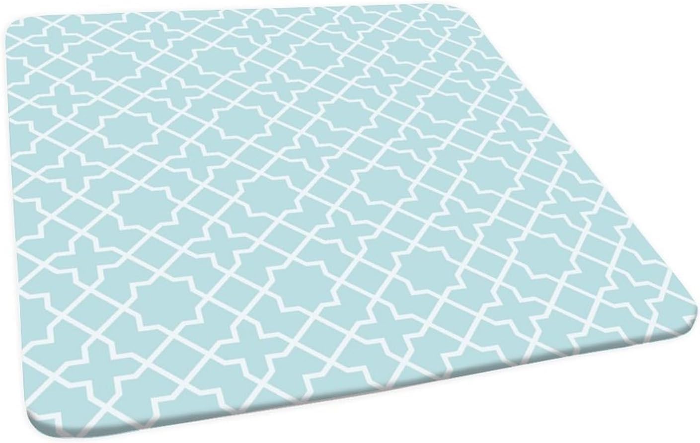 Nappe carrée élastique haut de gamme à motifs géométriques chic