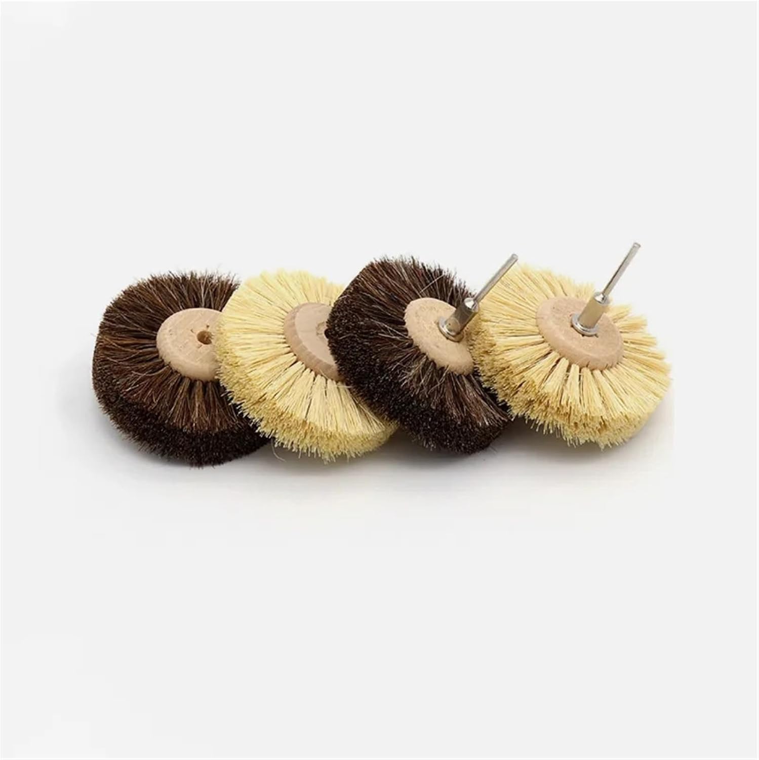 1PcsHorsehair/Agave Polishing Wheel 80mm Agave Polishing Brush Horsehair Polishing Wheel 3mm Shank for Jewellery and Woodworking(Horsehair-1pcs)