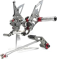 Vista 11 de Arashi (Versión 2.0) Estriberas traseras ajustables para SUZUKI SV650 SV650S SV650X 2016-2023 Accesorios de motocicleta Estriberas reposapiés juego