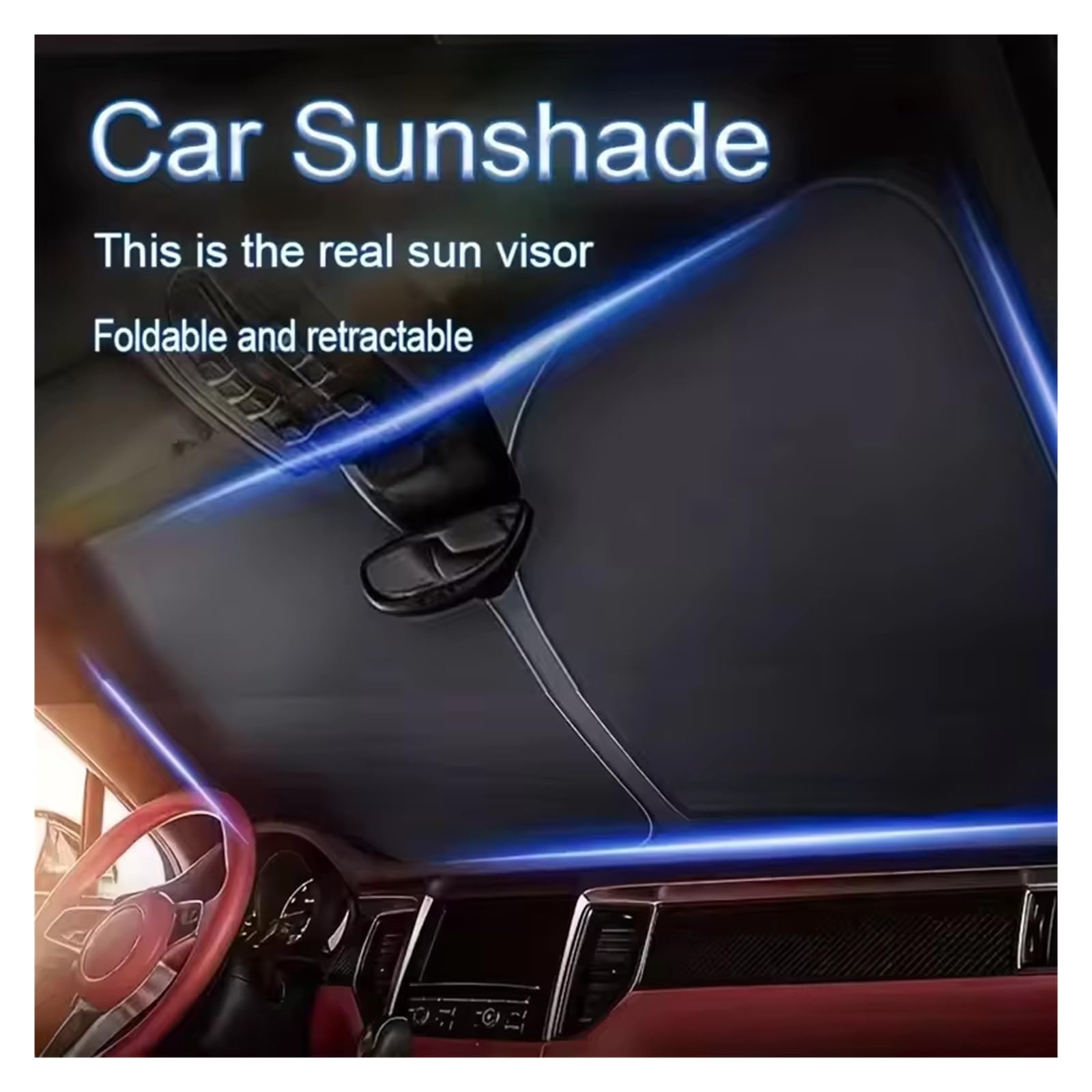 Solaire Pare-Brise pour L'ombrelle Protection Solaire pour Pare-Brise pour Panamera Pare-Soleil vitre Voiture(145x80cm)