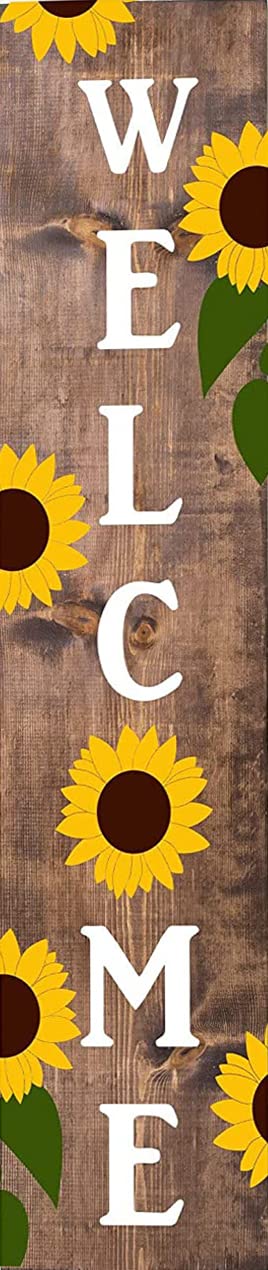 Welcome Sunflower ~ Wooden Porch Sign Vertical Wooden Signs For Kitchen Decor Outdoor Sign Home Decoration Yard Sign Vertical Wooden Sign 16x6inch