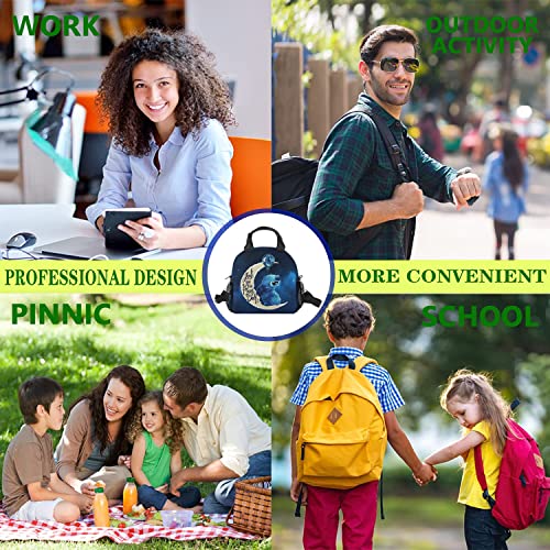 Bxxnos Cute Anime Cartoon Insulated Lunch Bag With Adjustable Shoulder Strap,Durable Freezable Lunch Box, Reusable Lunch Box Insulated For Women,Men,Kids, Work, Office, Picnic, Outdoor #TOP4