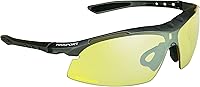 Vista 1 de proSPORT Visión nocturna antideslumbrante lente amarilla gafas de sol conducción hombres mujeres aviador metal plástico Marcos