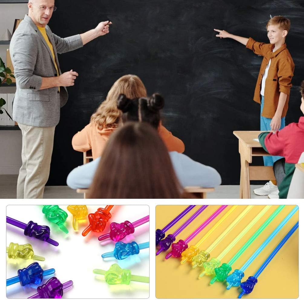 NUOBESTY 10Pcs Mini Hand Pointers Presentation Finger Pointer School Classroom Helper Teaching Aids for Teachers : Office Products