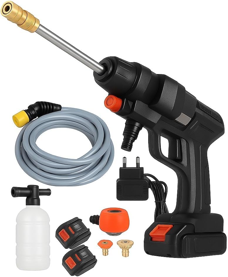 Idropulitrice a Doppia Batteria 48V 8000Mah, Ugello 6 in 1,...