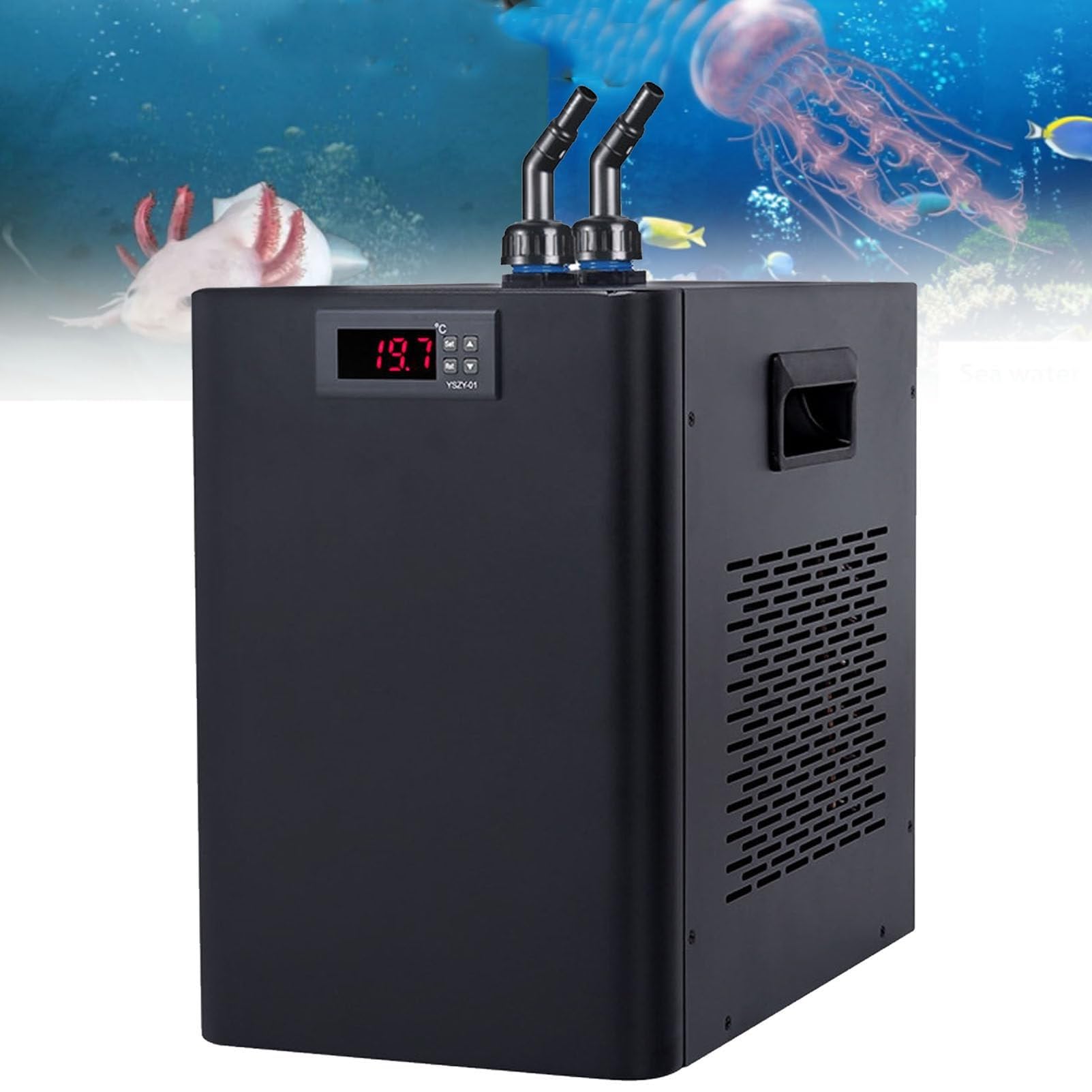 水槽用の冷却ク─ラ１６０L Amazon.co.jp: 水槽用クーラー アクアリウムチラー 160L/300L/500L