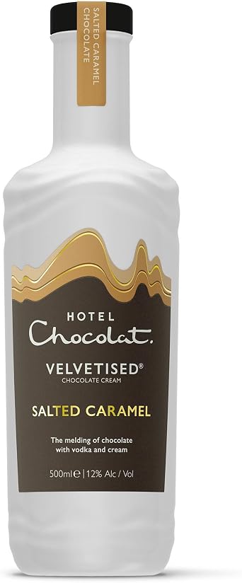 Hotel Chocolat Salted Caramel Velvetised Chocolate Cream - Award-Winning Chocolate Cream, 500ml, 12% - Gifts For Birthday, Thank you, Father's day 2026