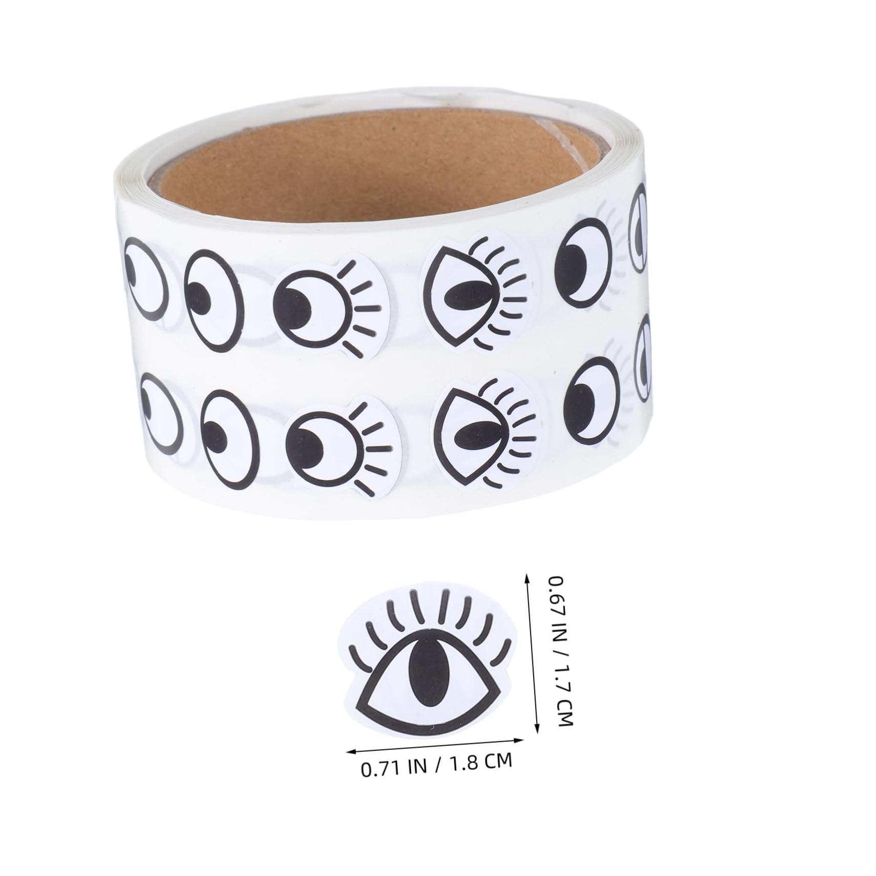 LIFKOME Boys and Girls Sticker Eyes Roll 500 Pairs Self-Adhesive Craft Decals for Bag Stationery Phone Case Decoration