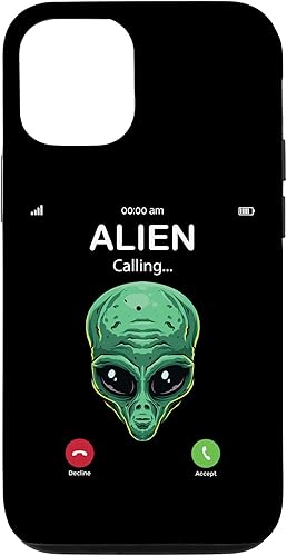 iPhone 1212 Pro Alien Is Calling Funny Alien Humor UFO Prank Phone Call Case