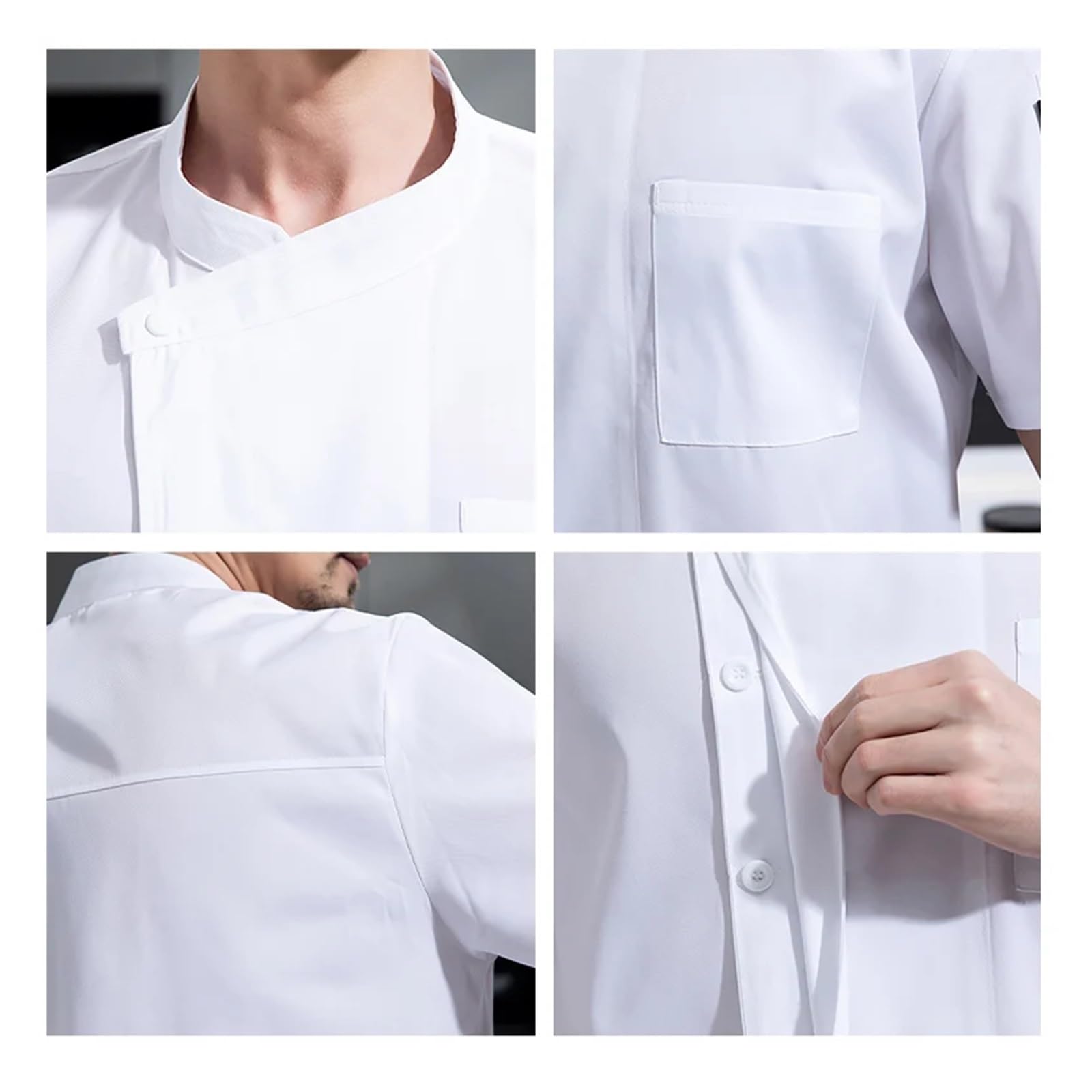 chaquetilla de cocina Uniforme de restaurante hotel, cantina, panadería, pastelería, panadero, ropa cocina, camiseta chef, catering, chaqueta cocinero, cafetería, camarero, monos