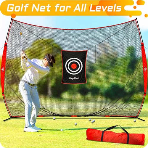 Golf Hitting Practice Nets for Backyard Driving Heavy Duty Men Real Indoor Golf Balls Hitting Pitching Driving Nets for Indoor Outdoor Garage Use Golfing Swing Training Impact Cages with Frame and Net - Image 3