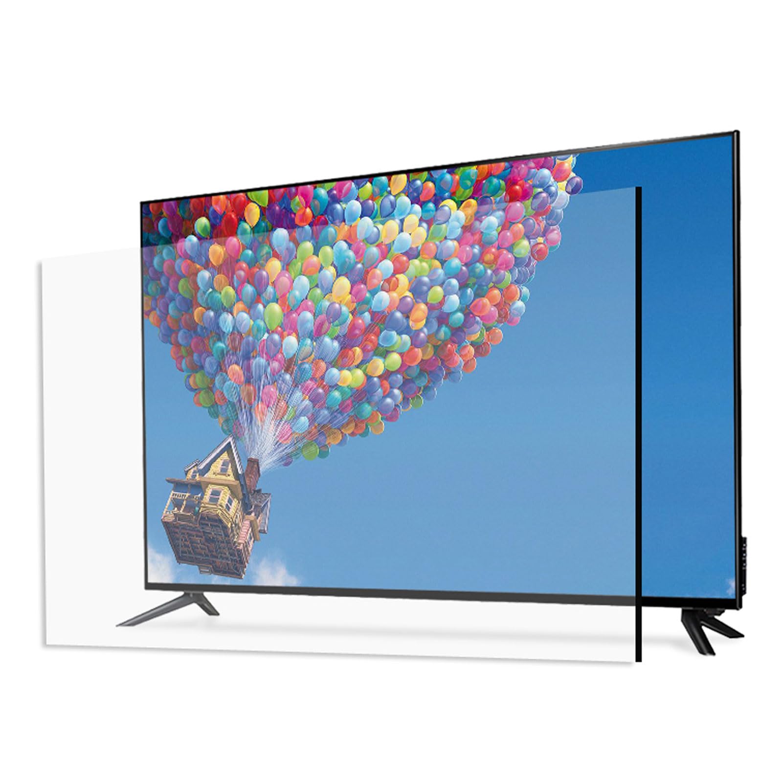 Matowa Folia Ochronna Na Ekran TV 55 Cali, Filtr Światła Niebieskiego, Odporność Na Zarysowania I Redukcja Zmęczenia Oczu dla LCD, LED, OLED i QLED HDTV - 55cali1221x689mm