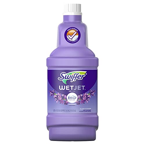 Image of Swiffer Floor Cleaner Solution Refill, Lavender, 42.2 Fl Oz, Pack of 4