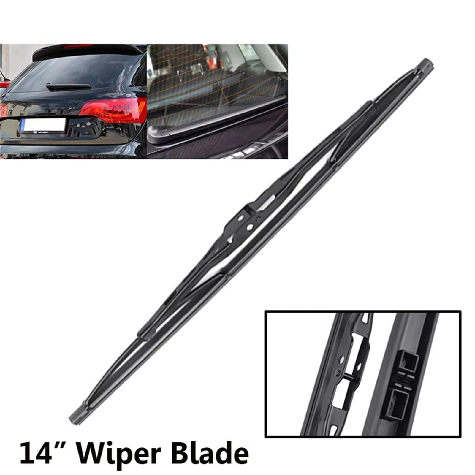 Limpiaparabrisas de Coche Compatible con Q7 4L 2006-2009 2010 2011 2012 2013 2014 2015 26"+26"+14" Parabrisas Ventana Limpiaparabrisas Delantero Y Trasero
