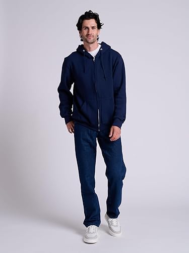 【神シルエット　短丈】RUSSELL full zip hoodie Russell Athletic Dri-Power® Fleece Full-Zip Hoodie, Black, Small