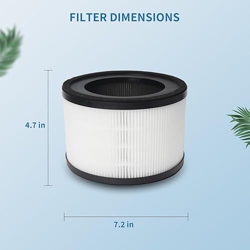Miniatura 2 de Filtro purificador de aire Filtro de repuesto True HEPA y filtro de carbón activado Filtros de alta eficiencia compatibles con MIKO MAF-02