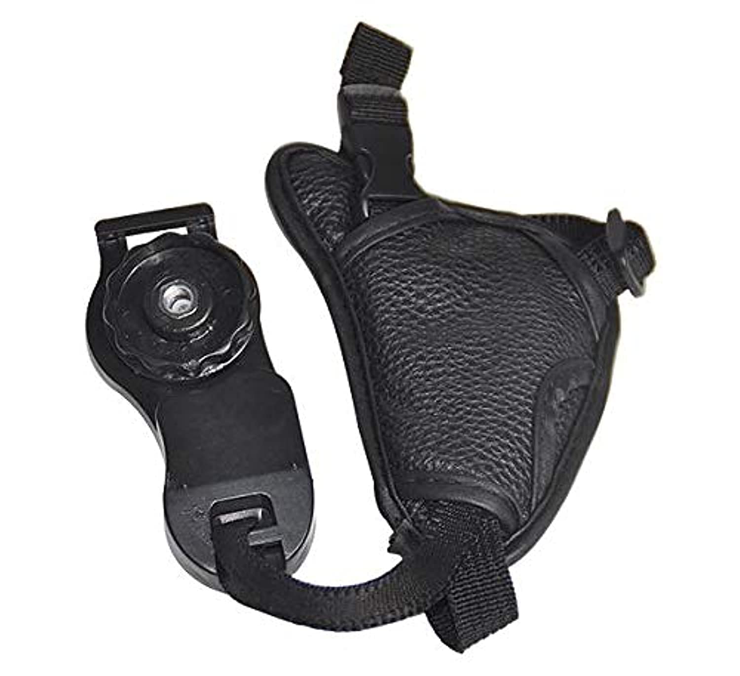 eWINNER Camera Wrist Grip Strap Black Leather Soft Wrist Strap/Hand Grip compatible with Canon Nikon Sony Olympus SLR/DSLR