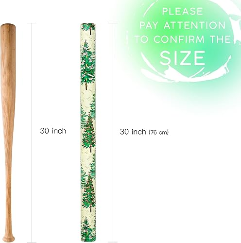 Vista 70 de WRAPAHOLIC Papel de regalo reversible de Navidad, mini rollo, 17 pulgadas x 33 pies, diseño de gnomo azul morado y cuadros con brillo metálico