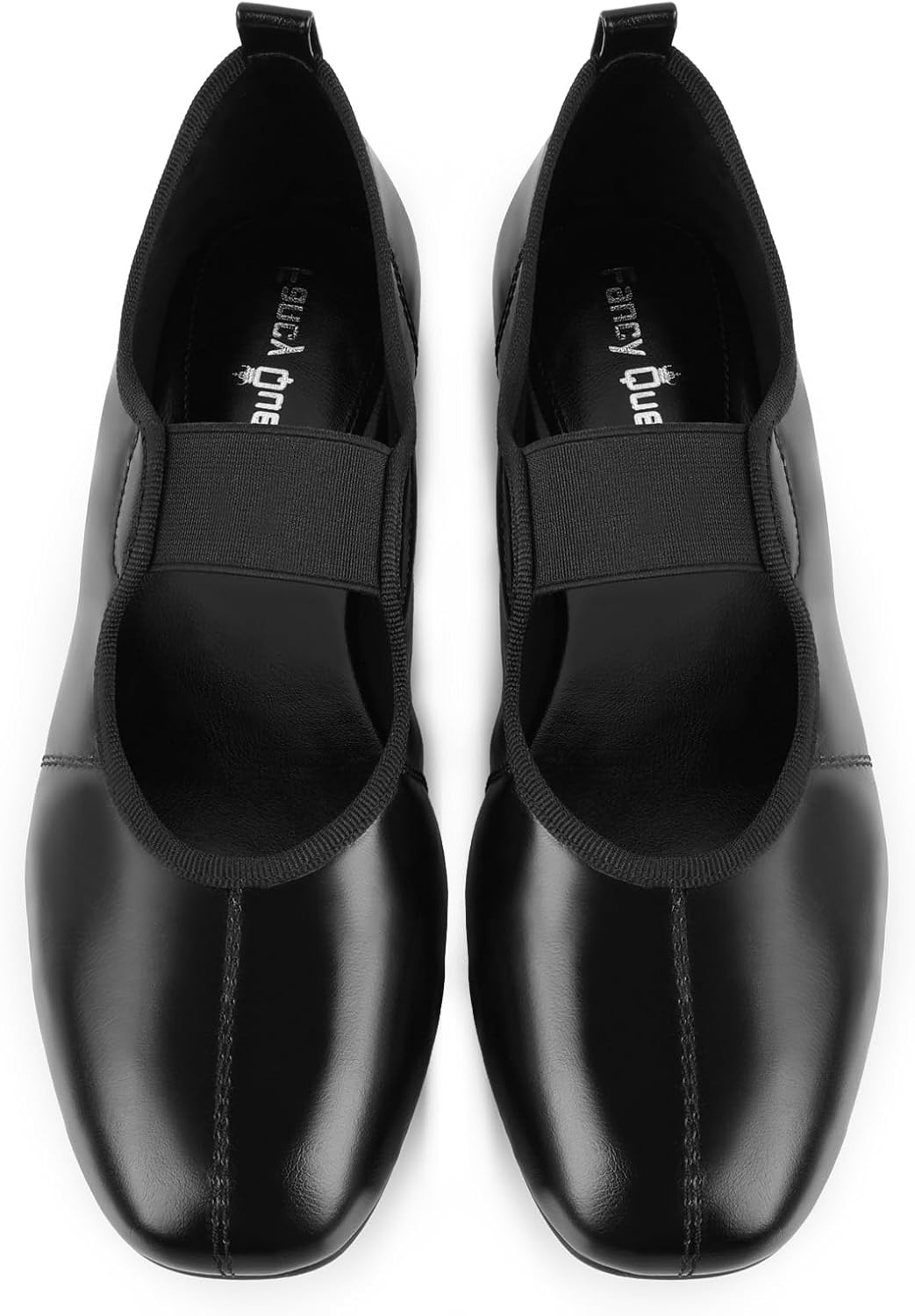 FancyQueen Mary Jane Pumps, Vintage Mary Janes Heels Chunky Round Toe Mary Jane Shoes with Adjustable Buckles Back Zipper - Image 6