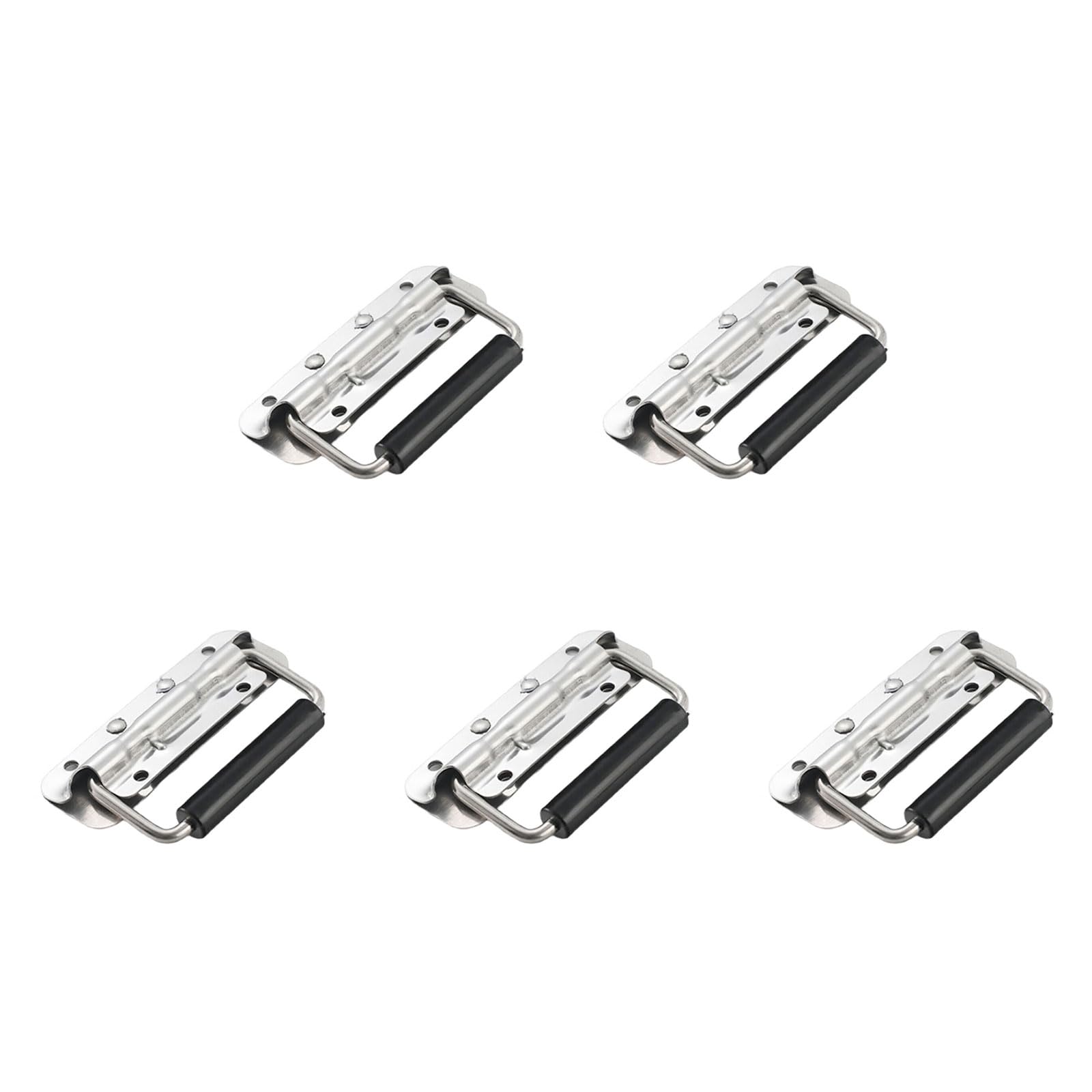 Tertioi Oh! 5 Small Folding Handles, Metal Handle, Spring Loaded Toolbox, Easy To Use, Efficient Storage And Transport